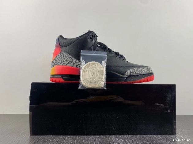 Bmlin Shoes Rio Balvin J 3 FN0344-001 x Jordan Air 0807